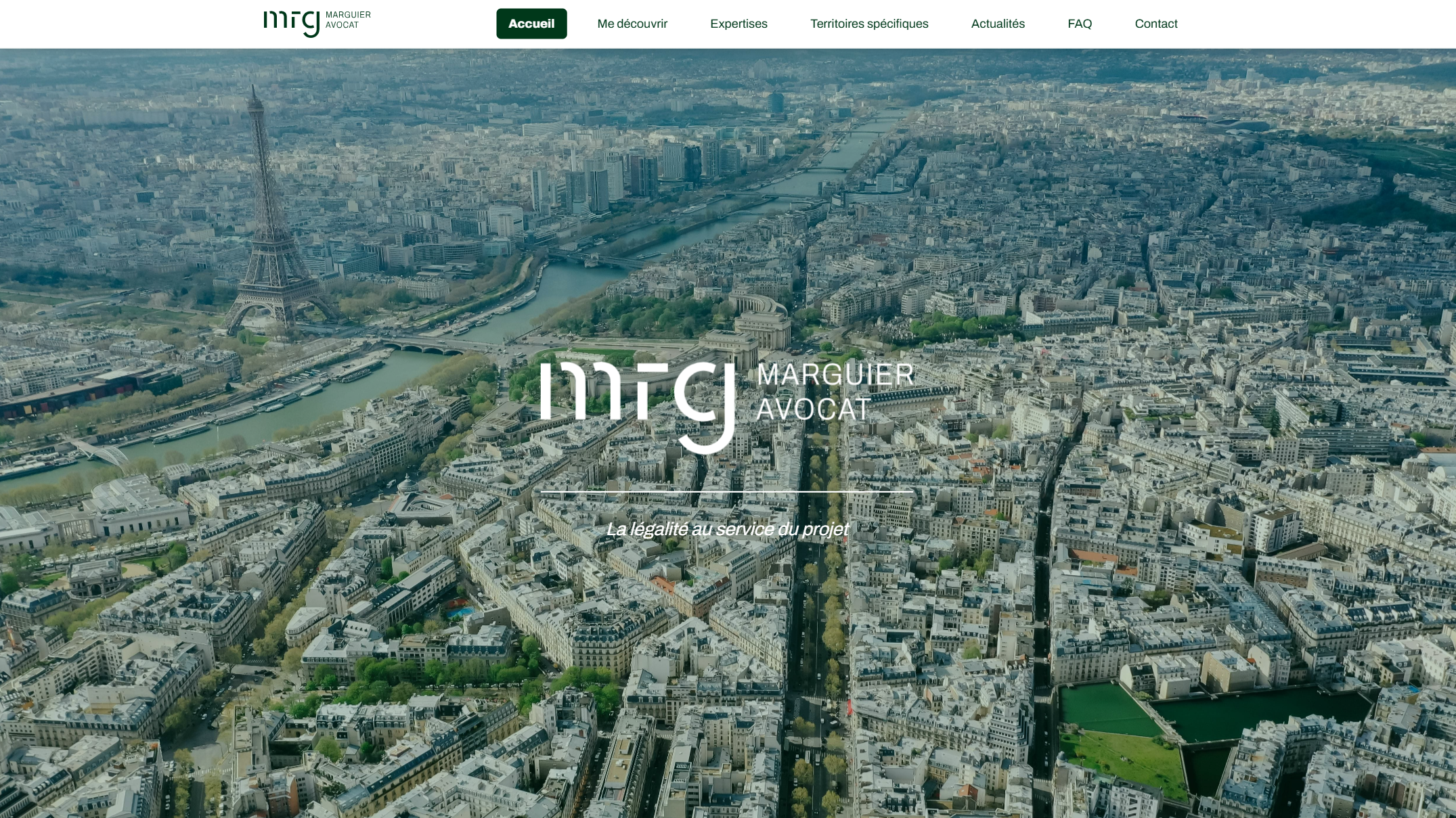 Capture du projet MRG Avocat